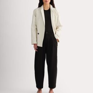 NWT Everlane Everywhere Pant in Stretch Linen Black Size 2